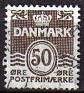 Denmark 1972 Coat Of Arms 50 KR Brown Scott 494. Dinamarca 494. Uploaded by susofe